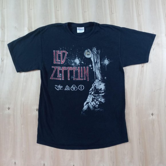 Led Zeppelin Graphic Zoso Hermit Rock Tee shirt - Picture 1 of 4